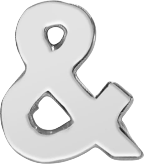 Slider Block Ampersand Charm