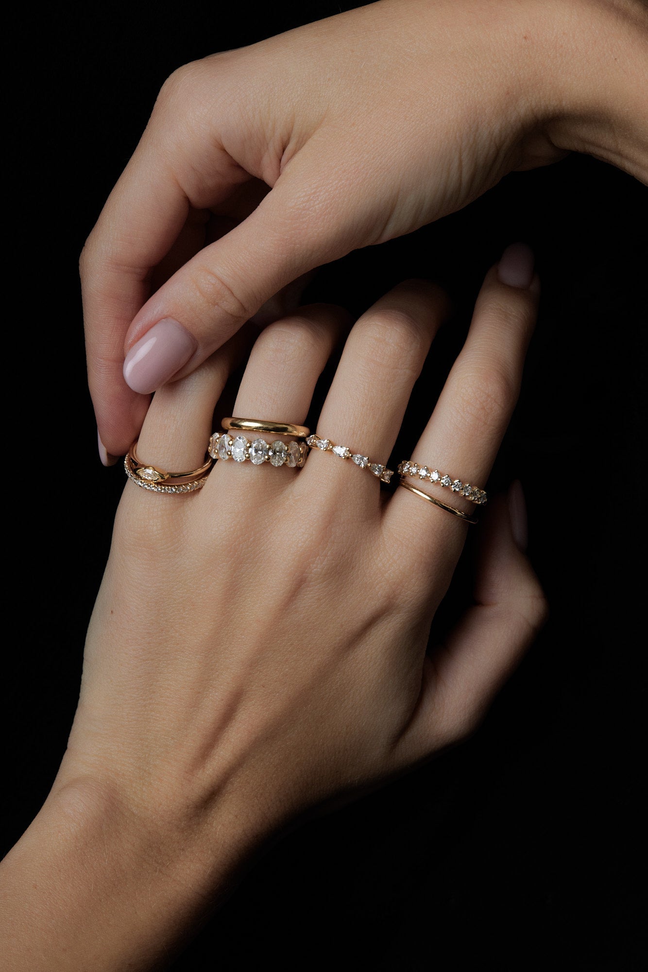 Orielle Band | Silver or White Gold