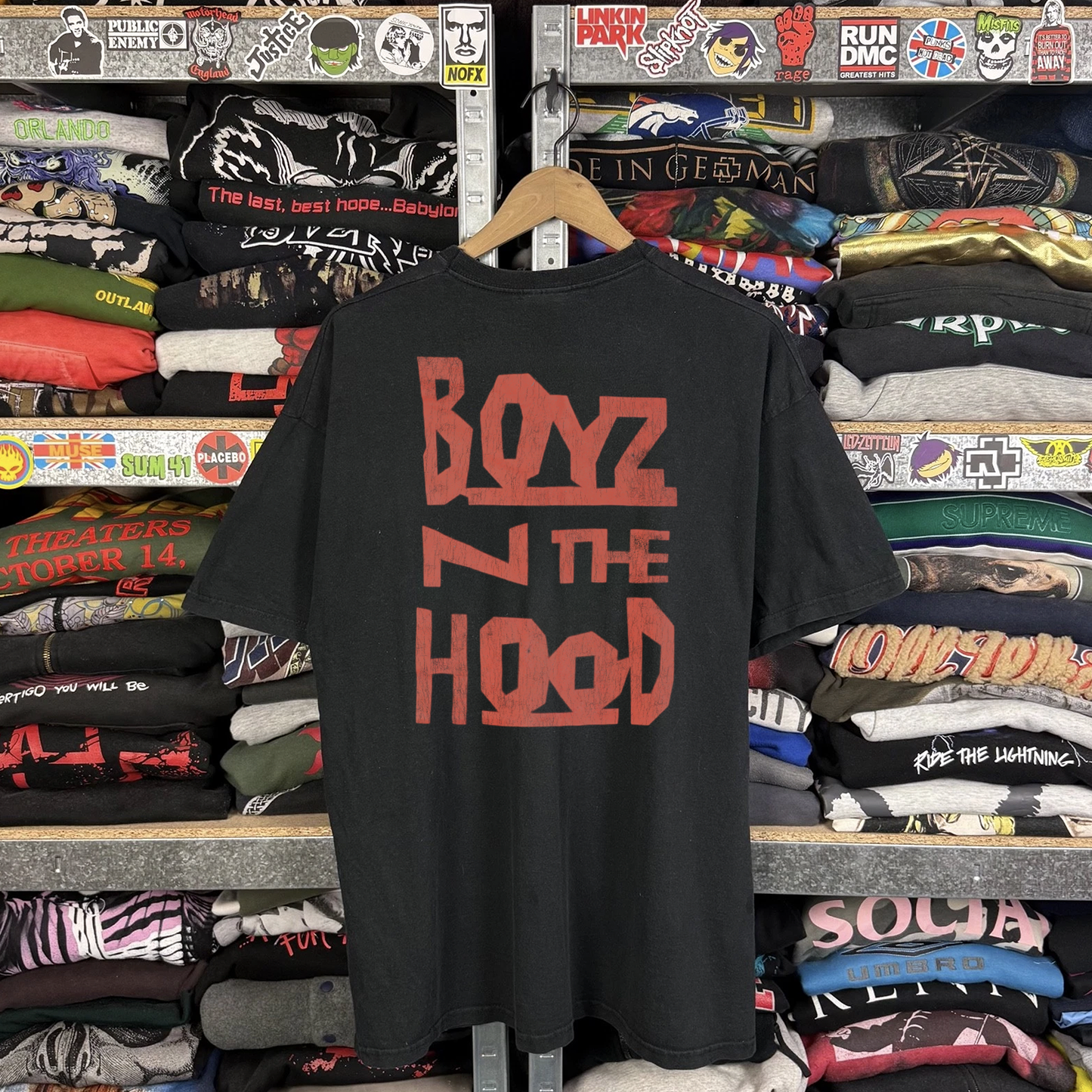 90s Boyz N The Hood Washed Black Tee