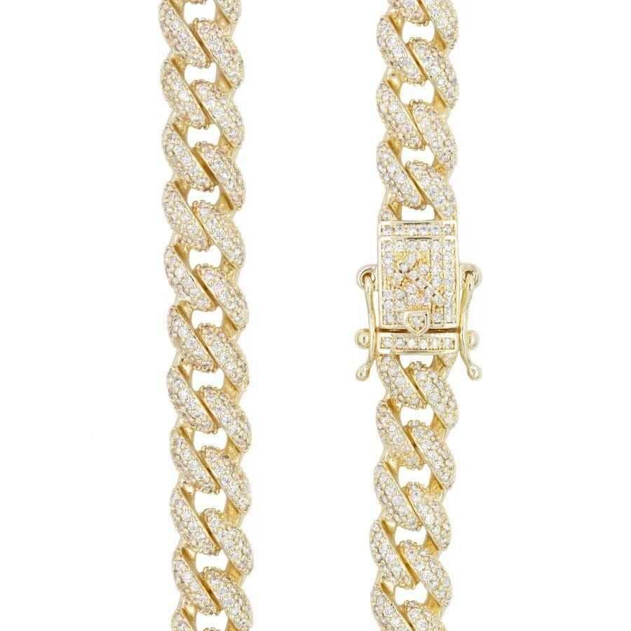 14” 8.5mm Diamond Cuban Chain