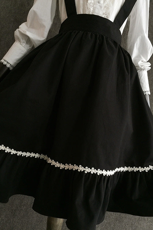 Black Devil Gothic Lolita Suspender Skirt