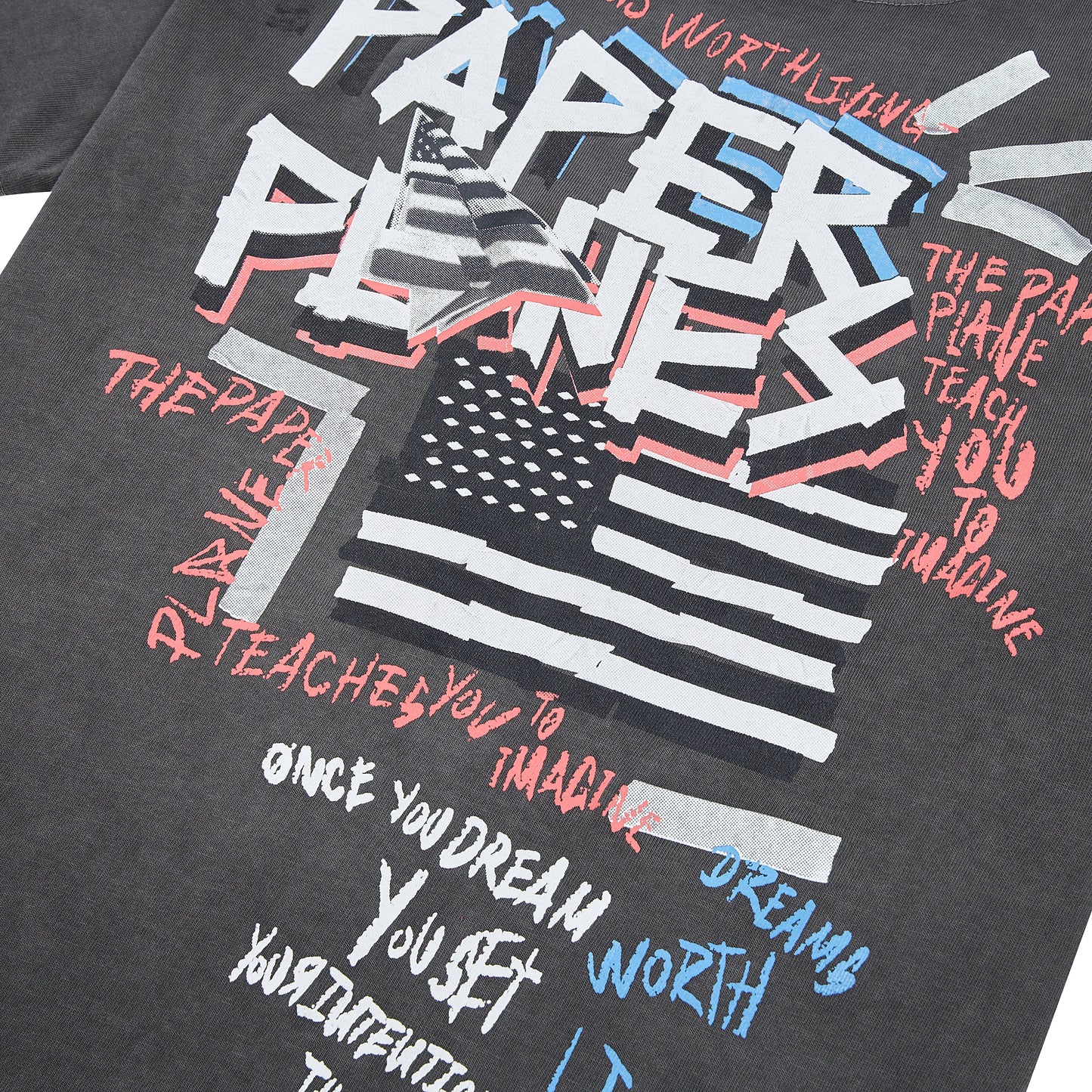 Collage Tee | Washed Black