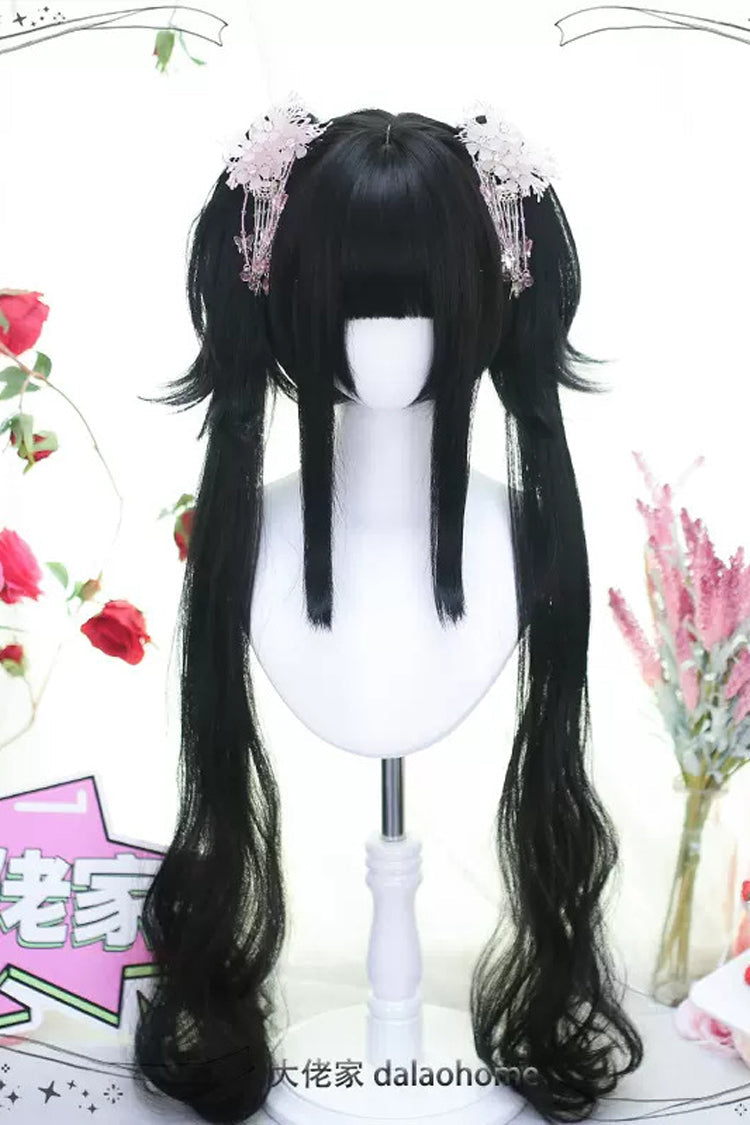 Black Detachable Ponytail Sweet Lolita Wigs