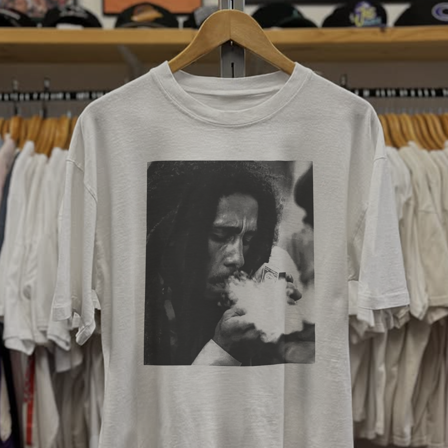 Rare Bob Marley Washed White Tee