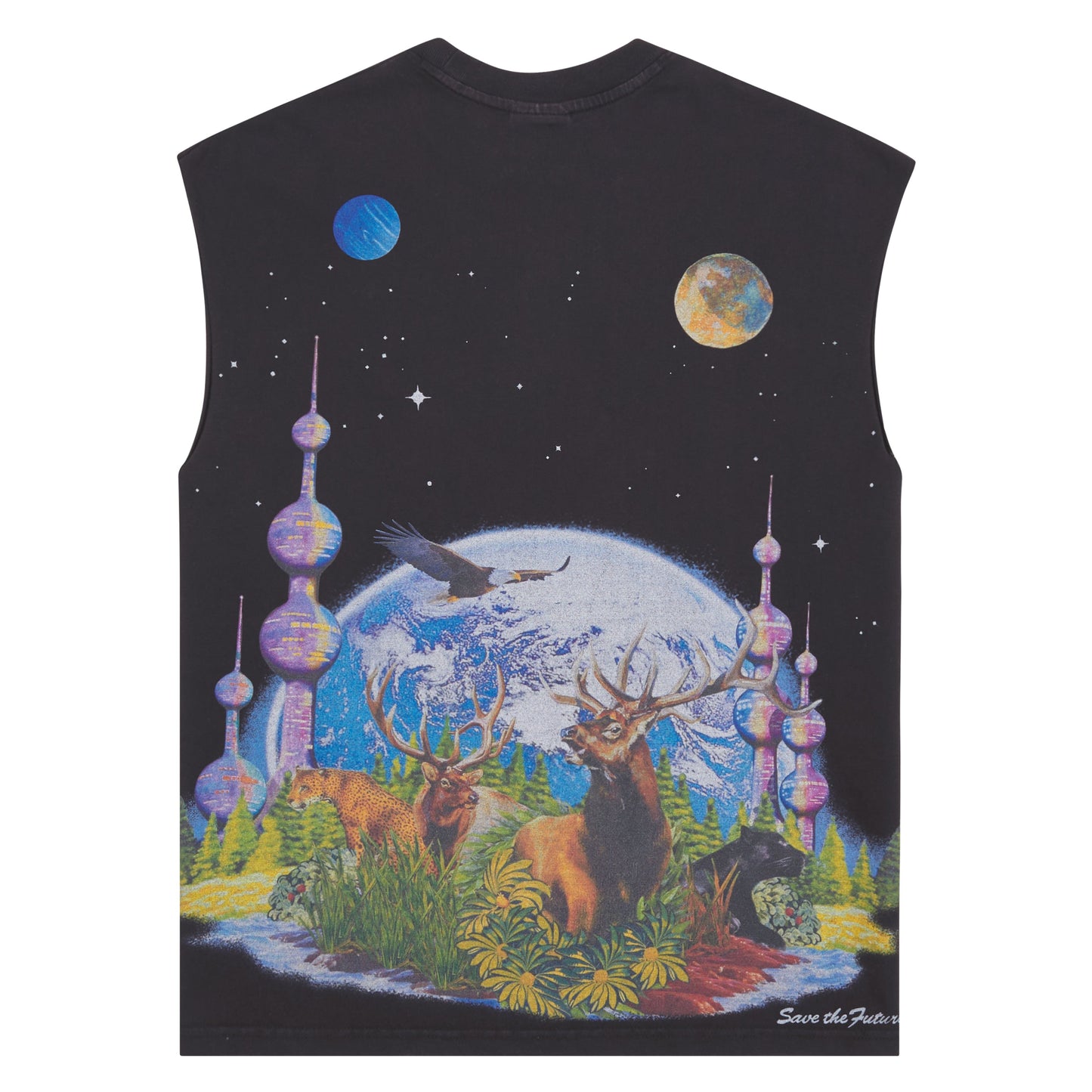 Memories Sleeveless Tee | Black