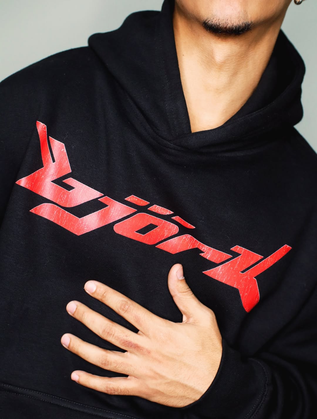 2000S Bjork Tour Black Hoodie
