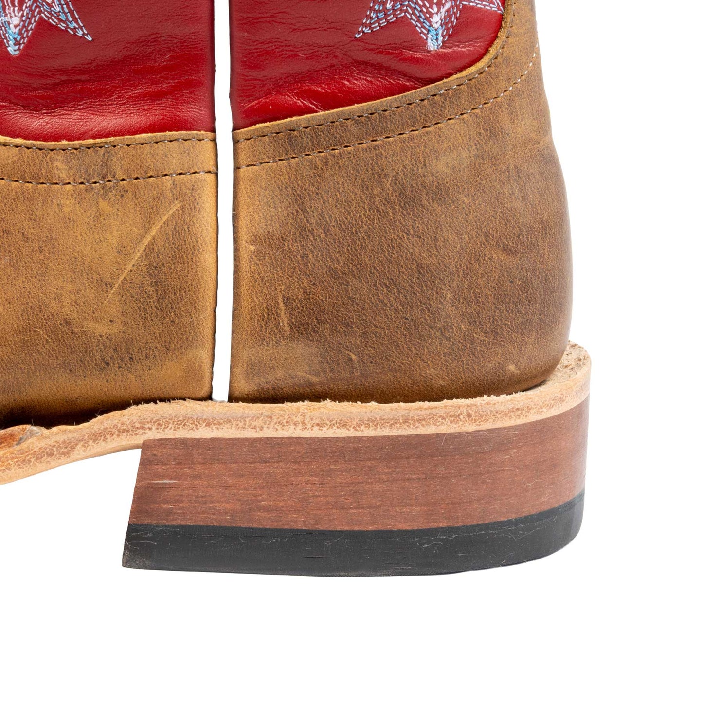 Anderson Bean Men's Square Toe Gold Hillbilly Red Glove Western Boot