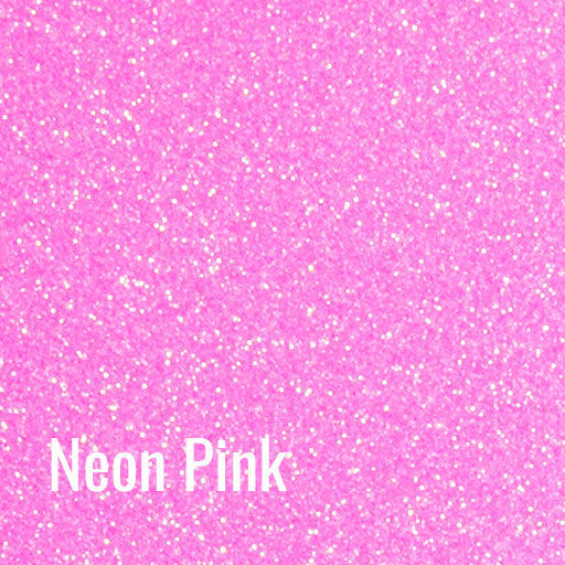 12" Neon Pink - Siser Glitter Heat Transfer Vinyl (HTV)