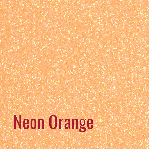 12" Neon Orange - Siser Glitter Heat Transfer Vinyl (HTV)
