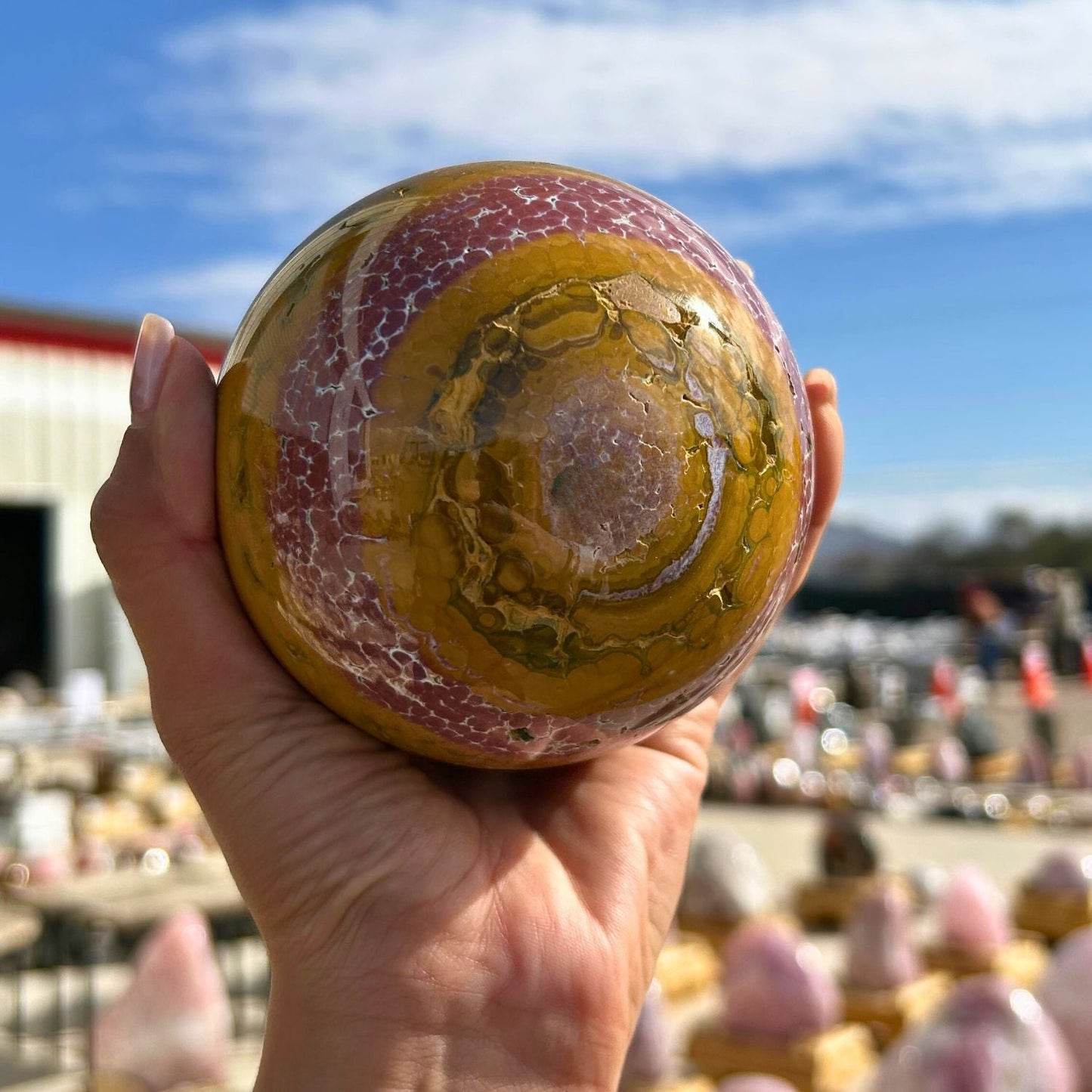 Kabamby Ocean Jasper Sphere • C