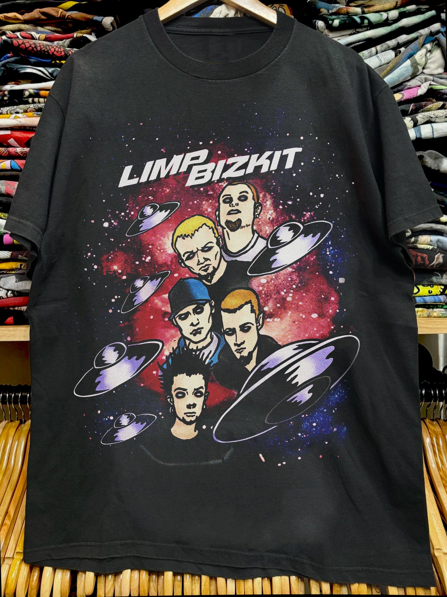 Vintage Limp Metal Biz Promo Black T-Shirt