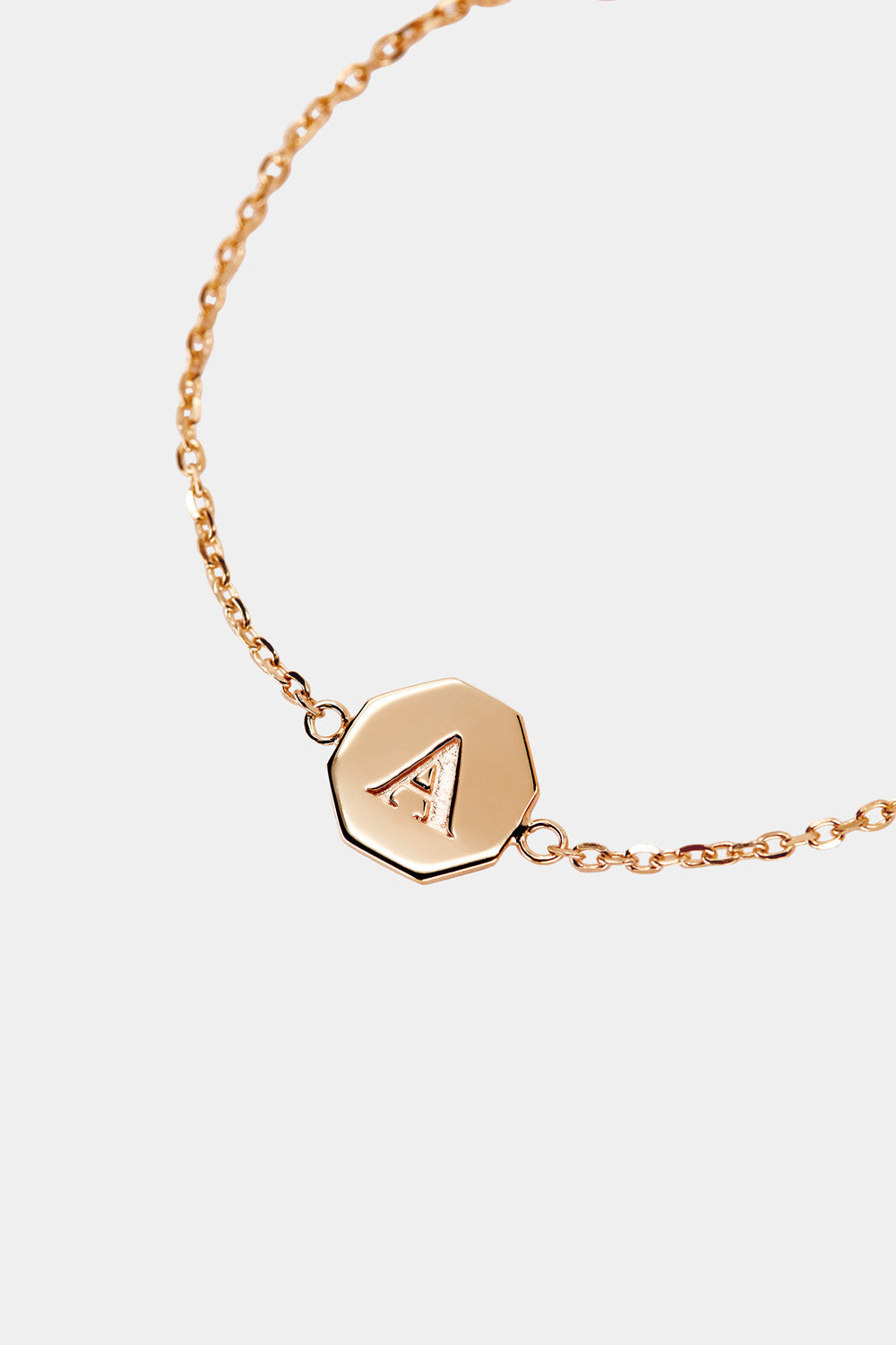 Baby Letter Bracelet | 9K Rose Gold