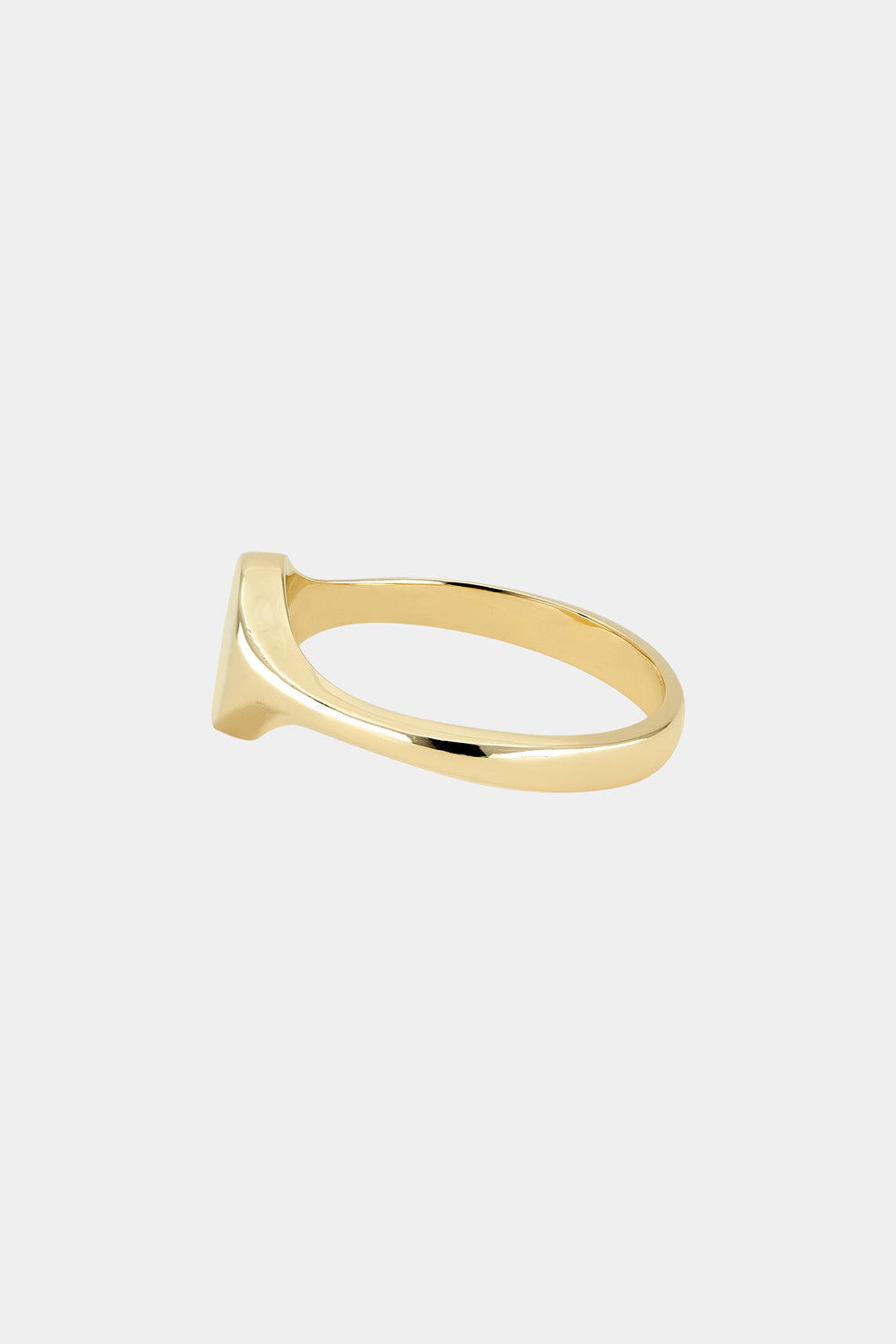 Mini Oval Signet Ring | Yellow Gold