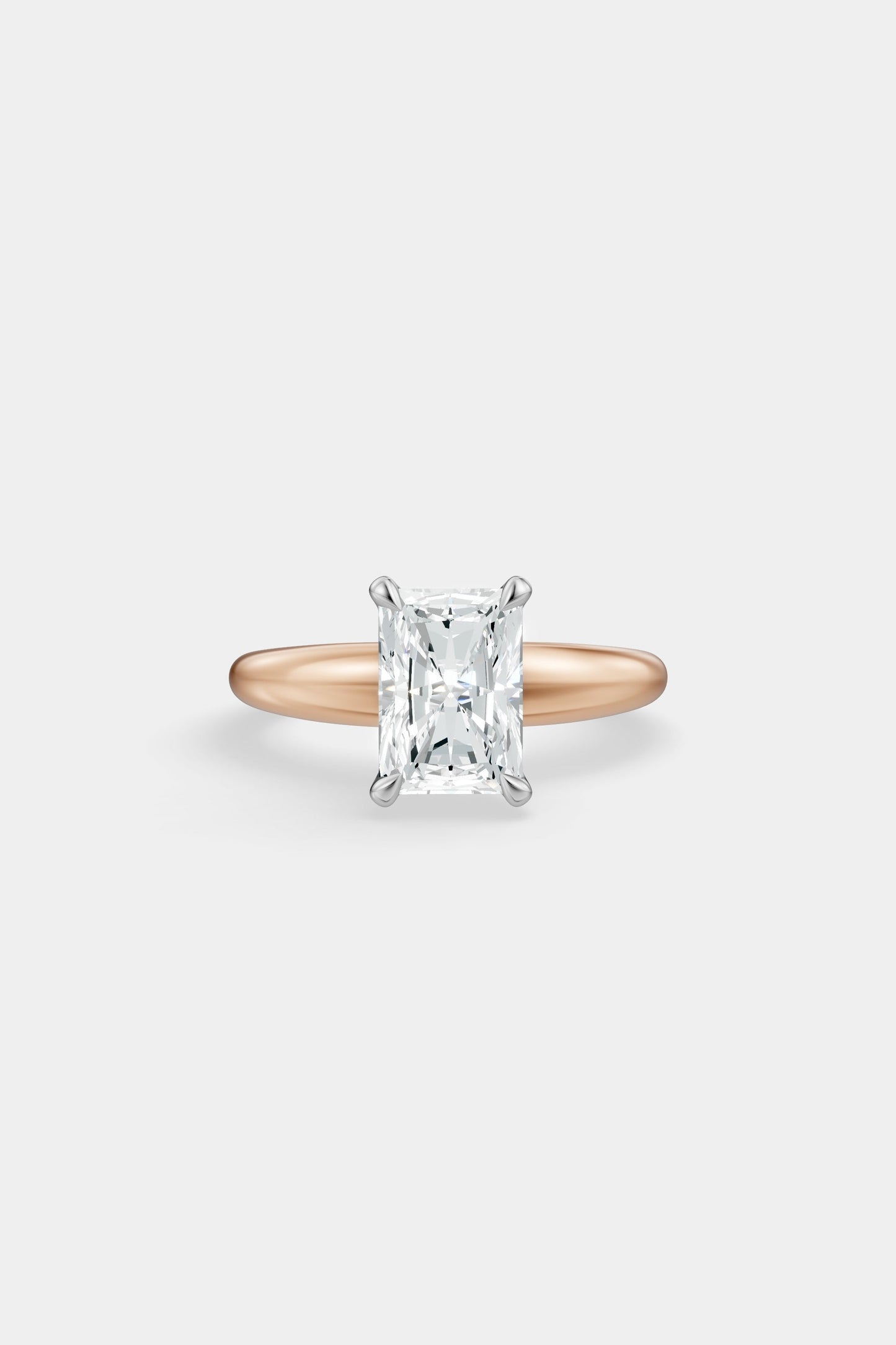 Diamond Solitaire Ring | Large Heidi Band