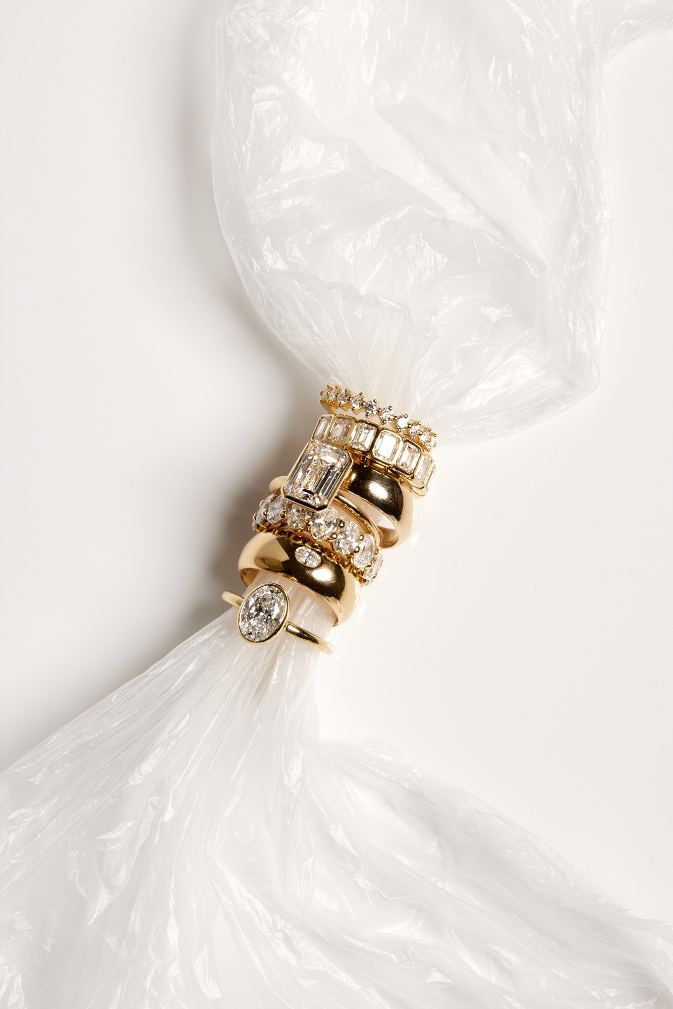 Blob Ring with Diamond | Yellow Gold