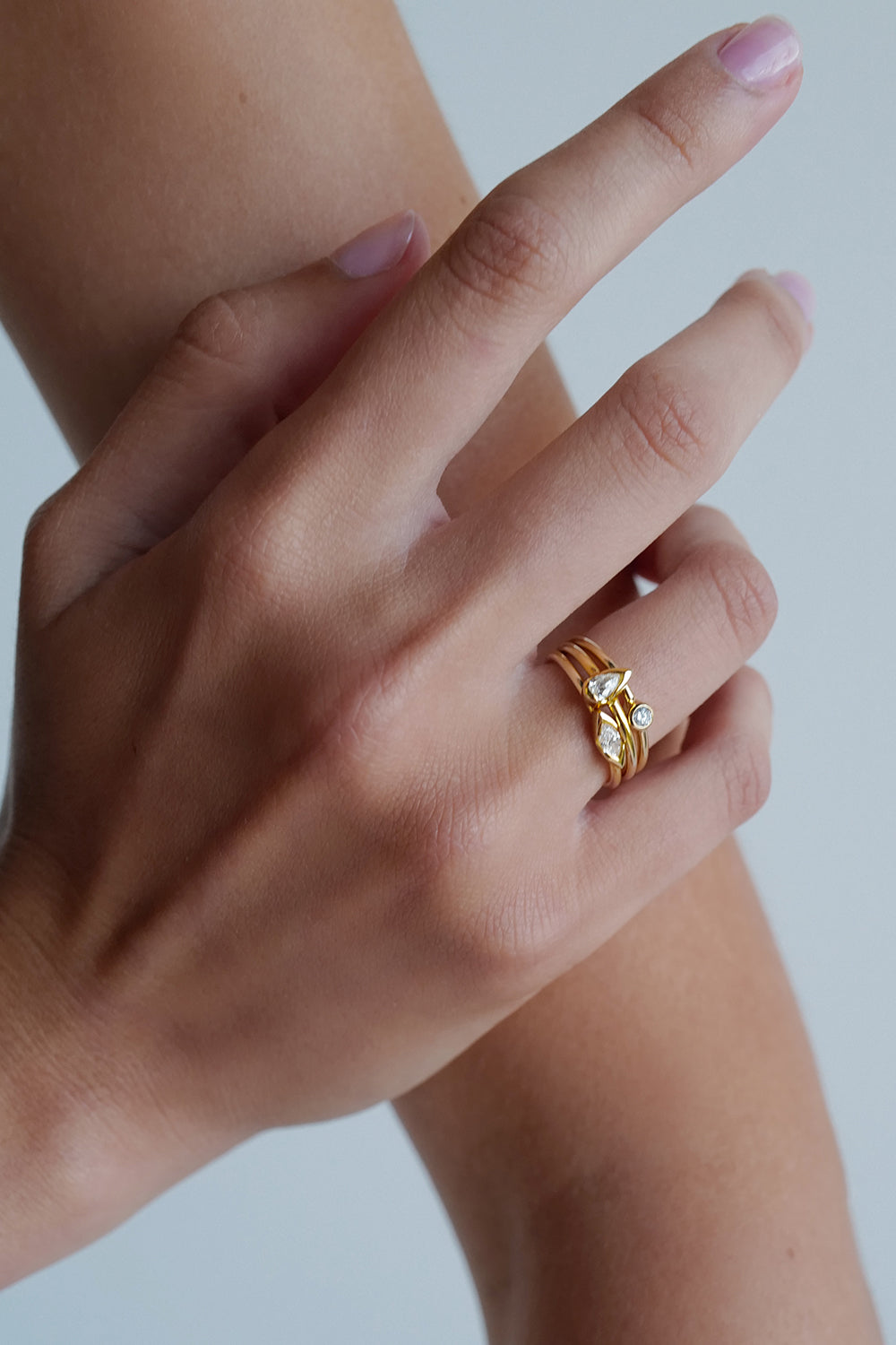 Mini Diamond Ring | 9K Yellow Gold