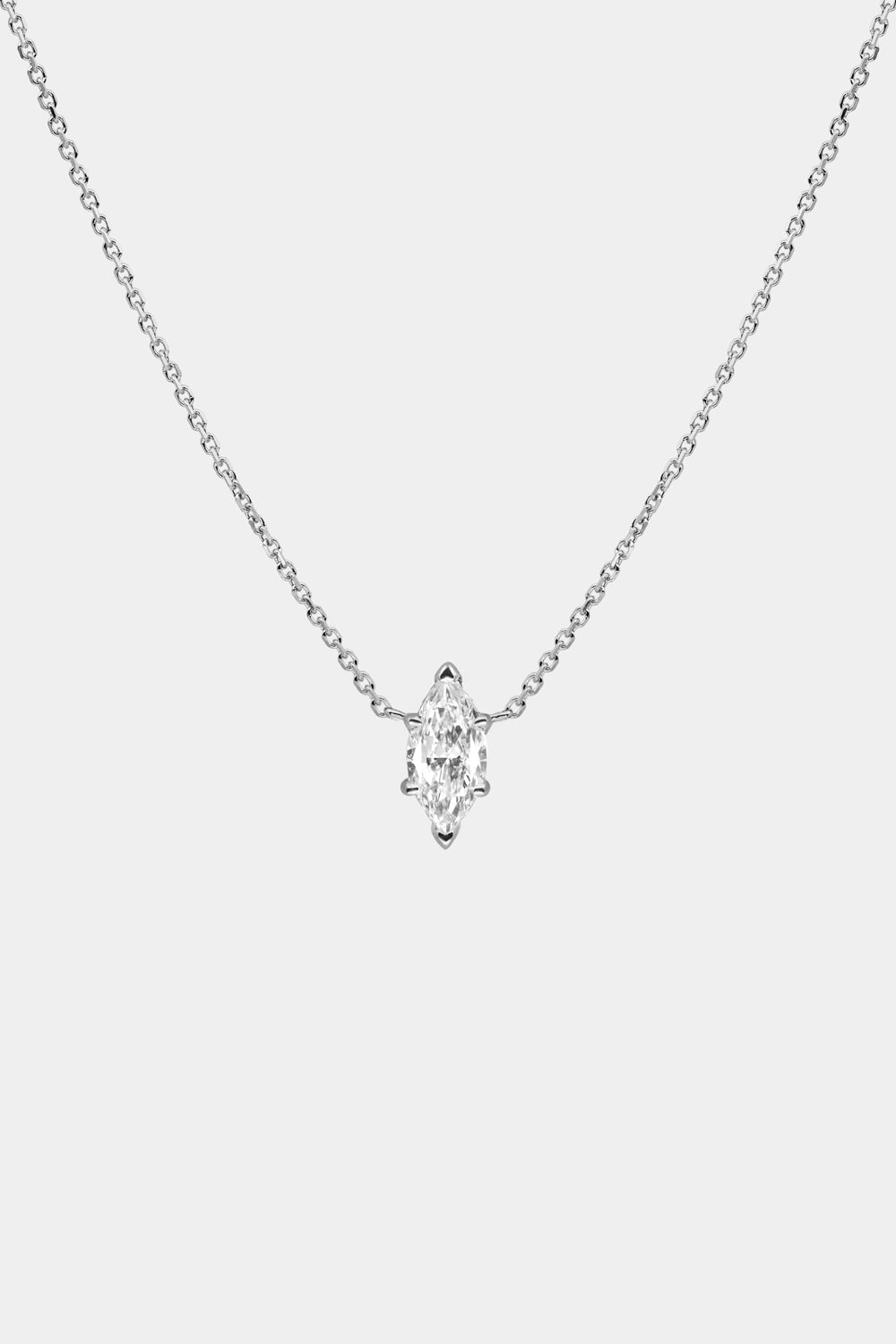Marquise Diamond Necklace | 18K Gold