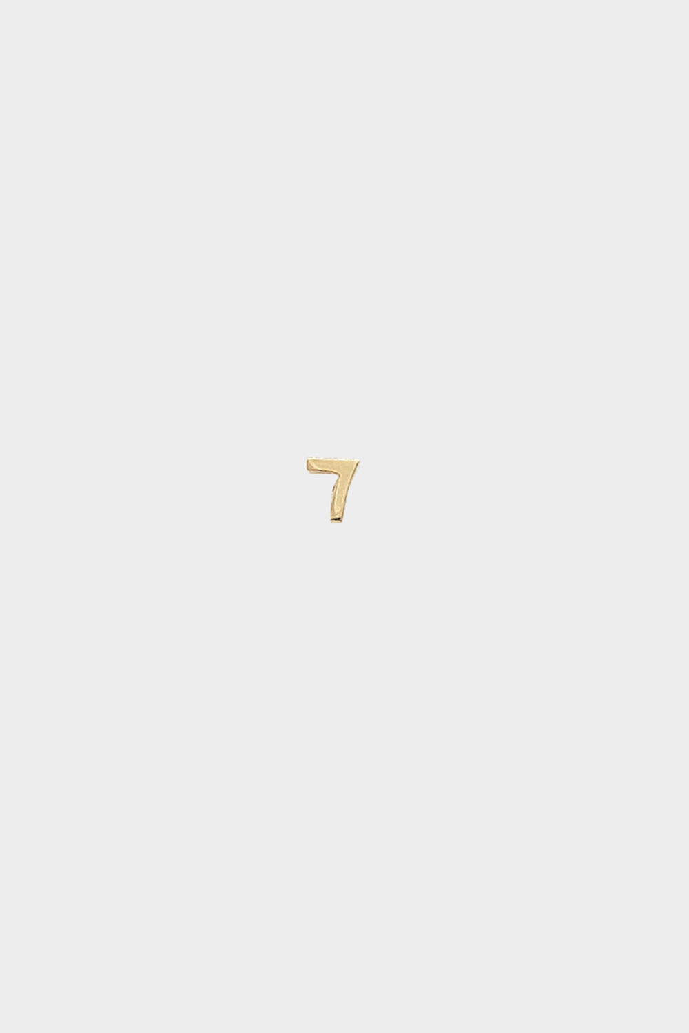 Number Stud | 9K Yellow Gold