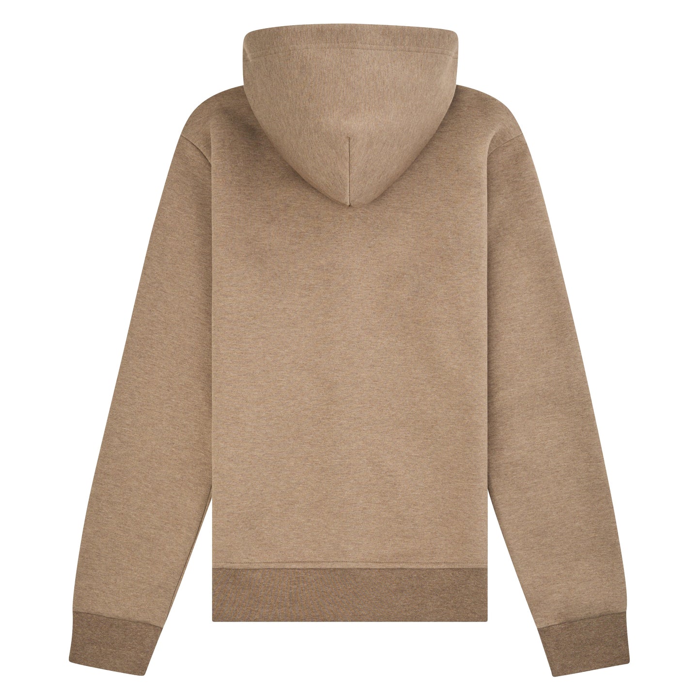 Double-Knit Tech Full Zip Hoodie | Brown Heather