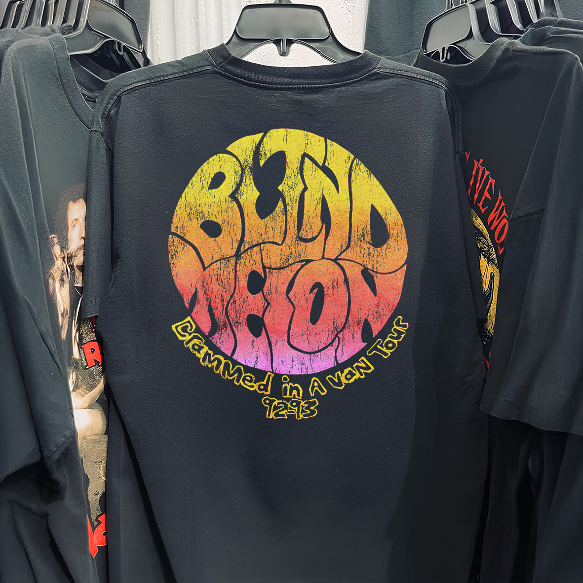 Blind Melon Crammed In A Van Tour Vintage Washed Black T-Shirt