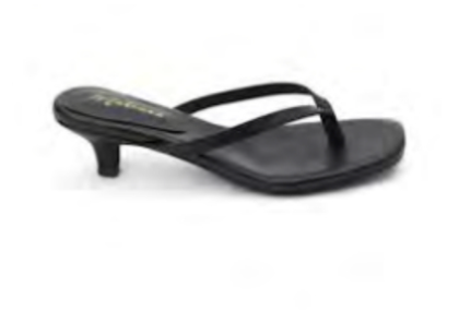 FOSTER BLACK KITTEN HEEL SANDAL
