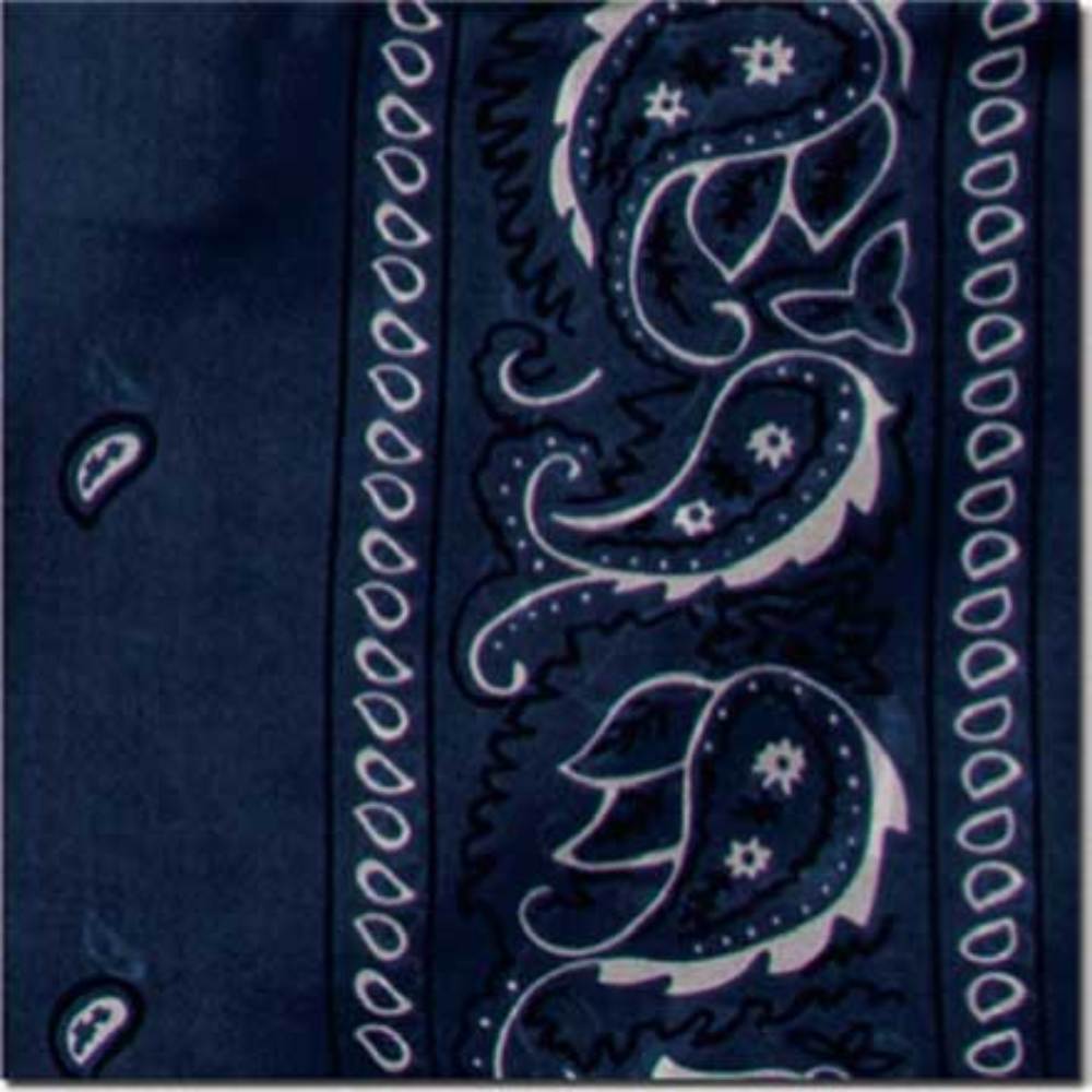 20" Bandana Silk Wild Rag - Navy