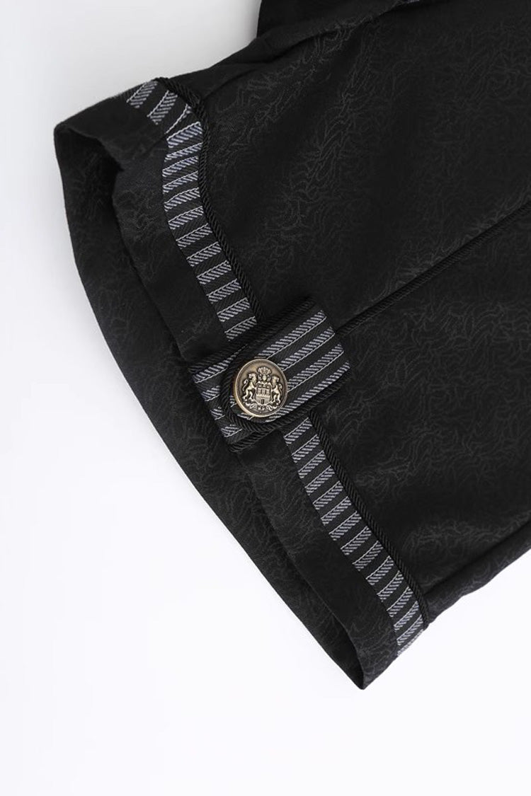 Black Eternal Dawn Retro Elegant Handsome Neutral Prince Gothic Ouji Shorts