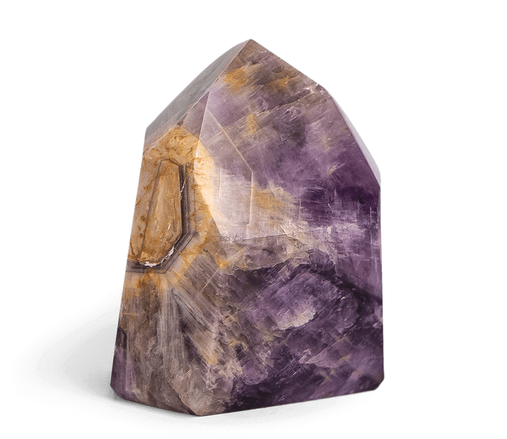 Amethyst Cacoxenite Crystal Point
