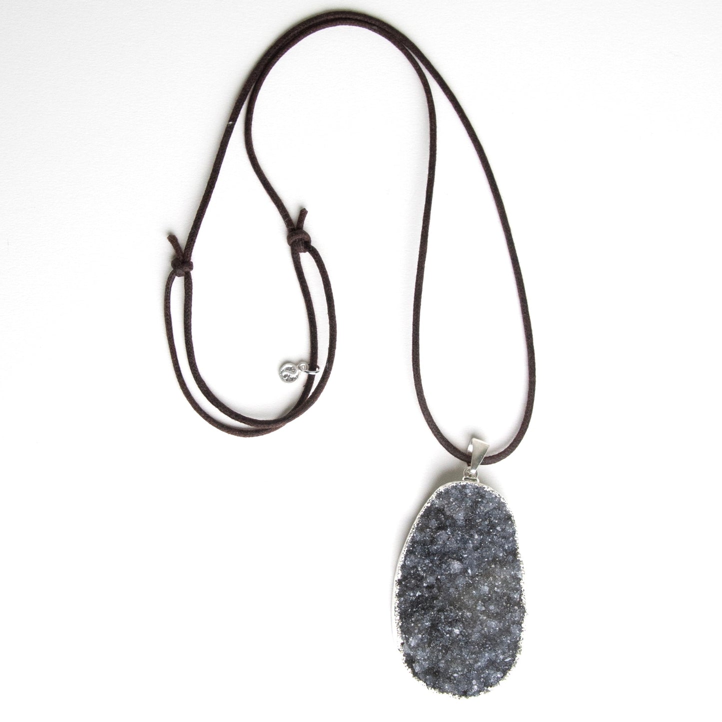 Amethyst Cluster Geode Necklace