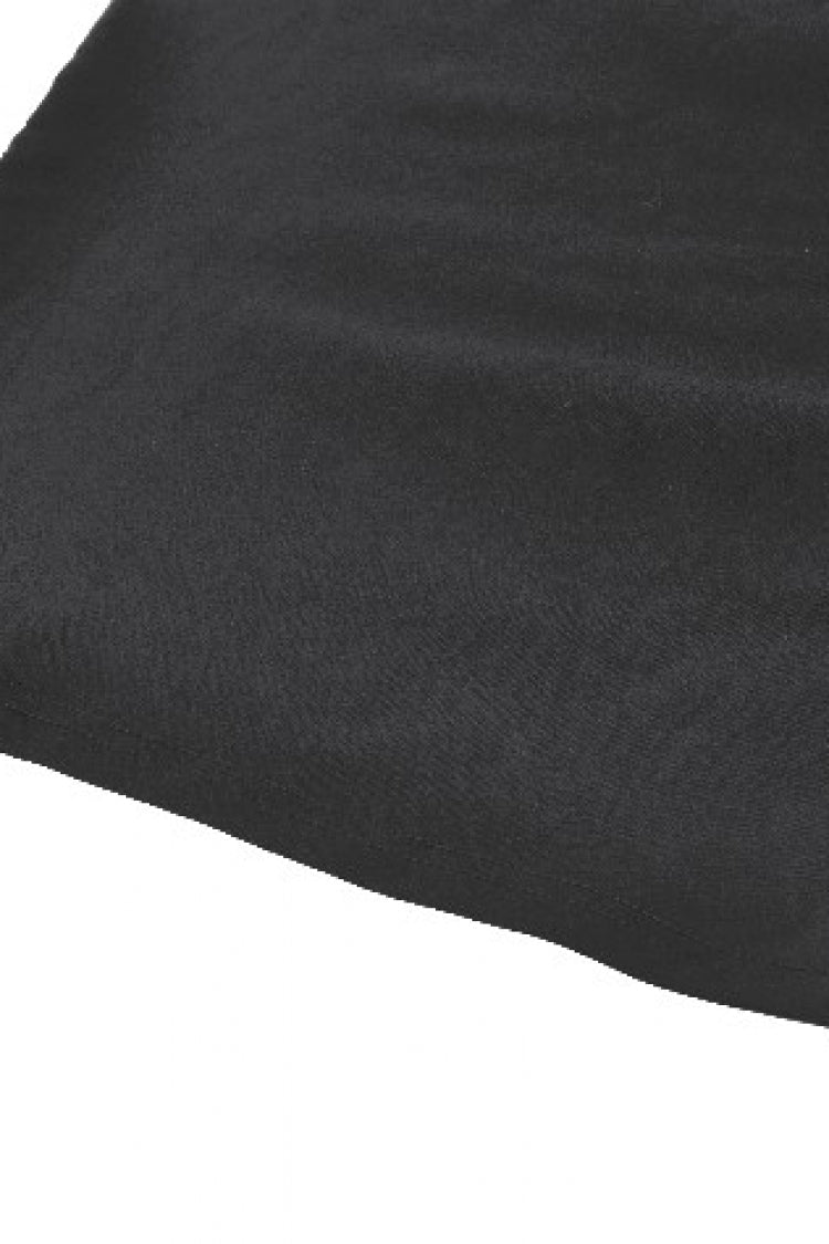 Black Off Shoulder Halterneck Sleeveless Mesh Eyelet Strap Women's Punk Top