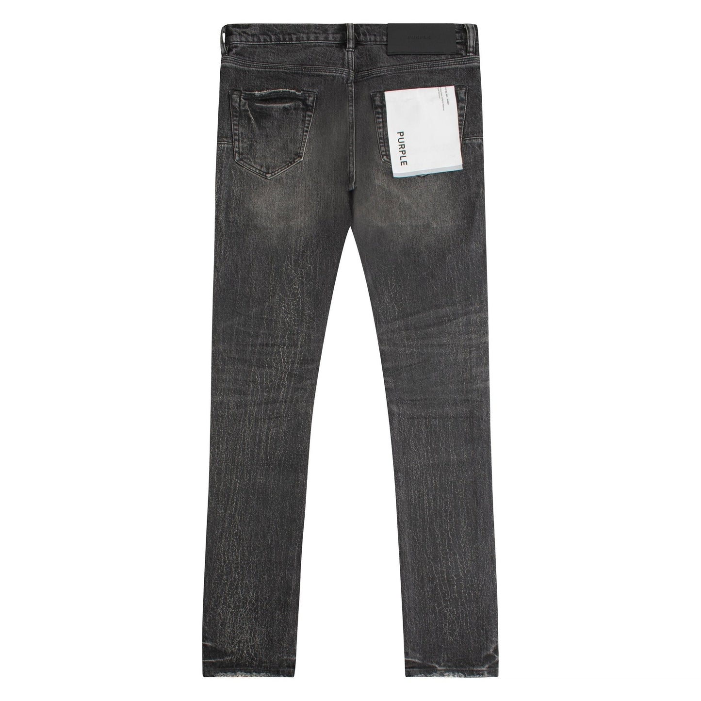 Crackle Coated Denim | Black
