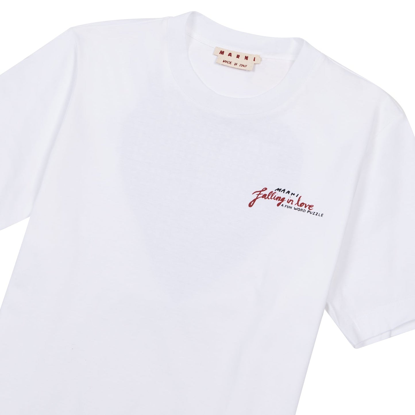 Crossword Heart Tee | Lily White