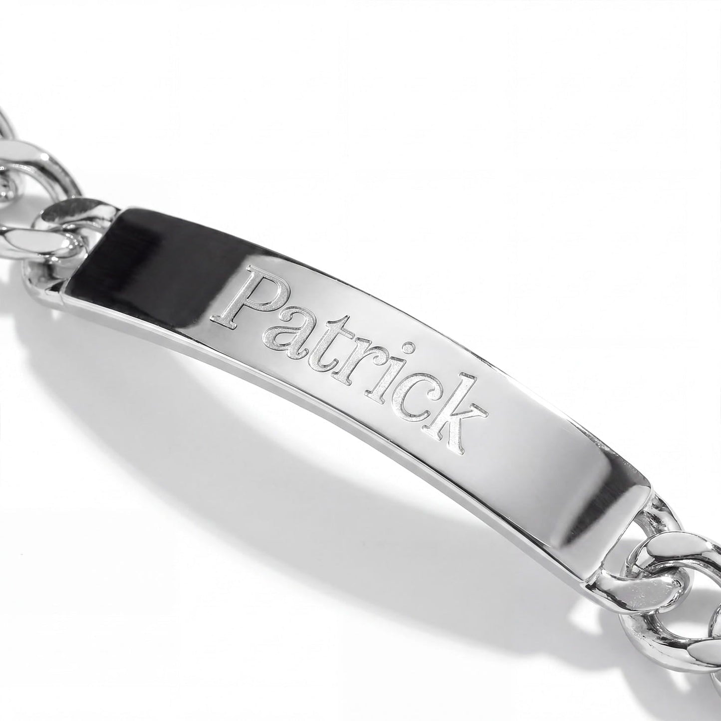 Engravable Curb Chain ID Bracelet