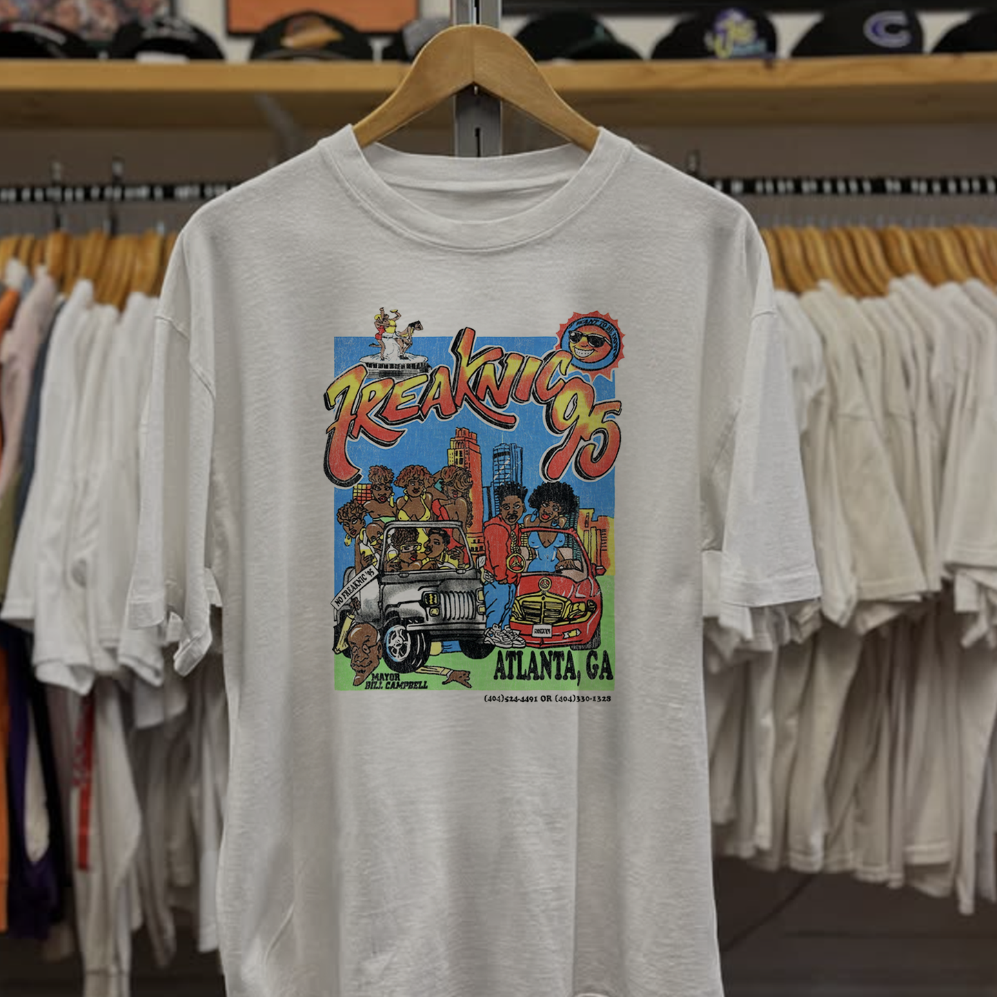 Atlanta Freaknic 95 Washed White Tee