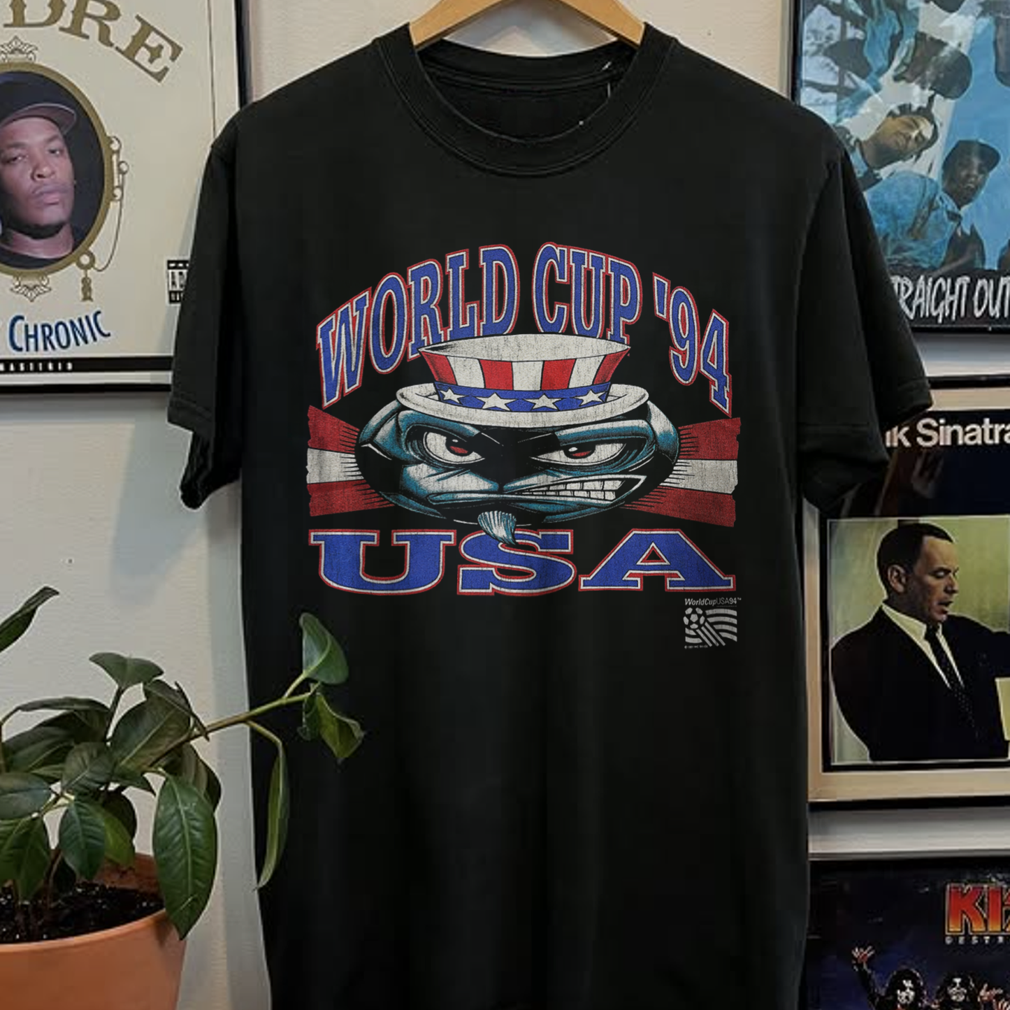 1994 World Cup USA Washed Black Tee