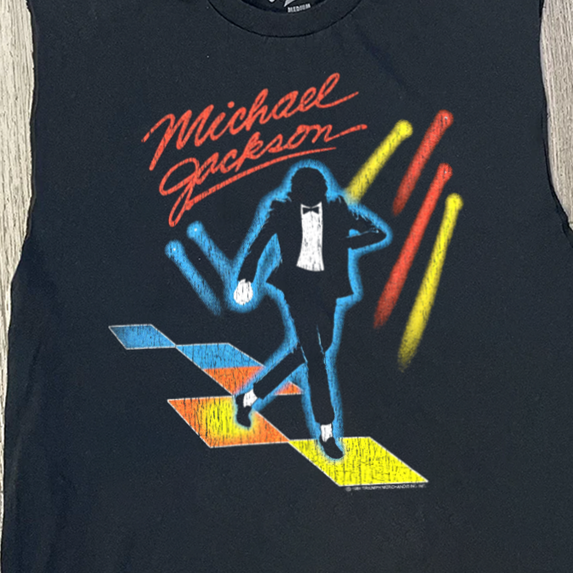 Rare Vintage MJ Cut Off Washed Tee