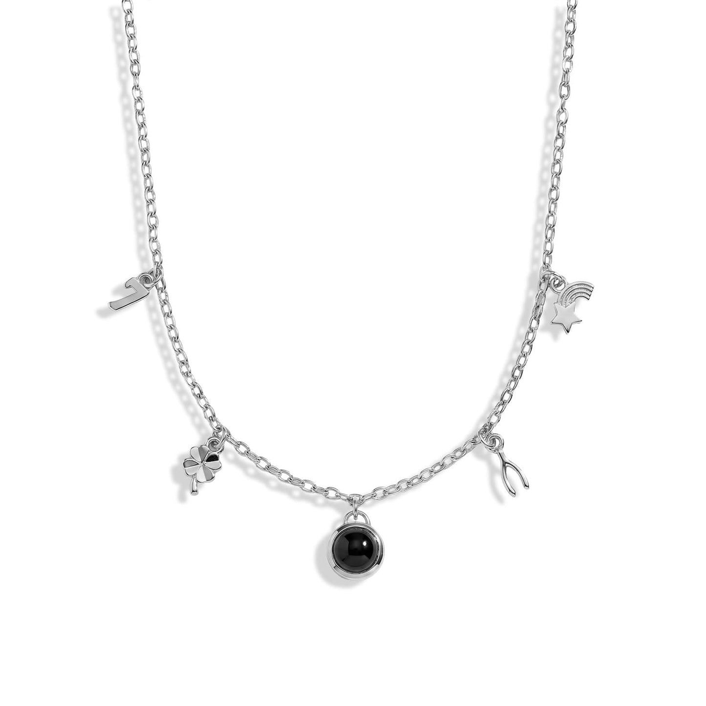 Personalized Mini Charm Photo Necklace