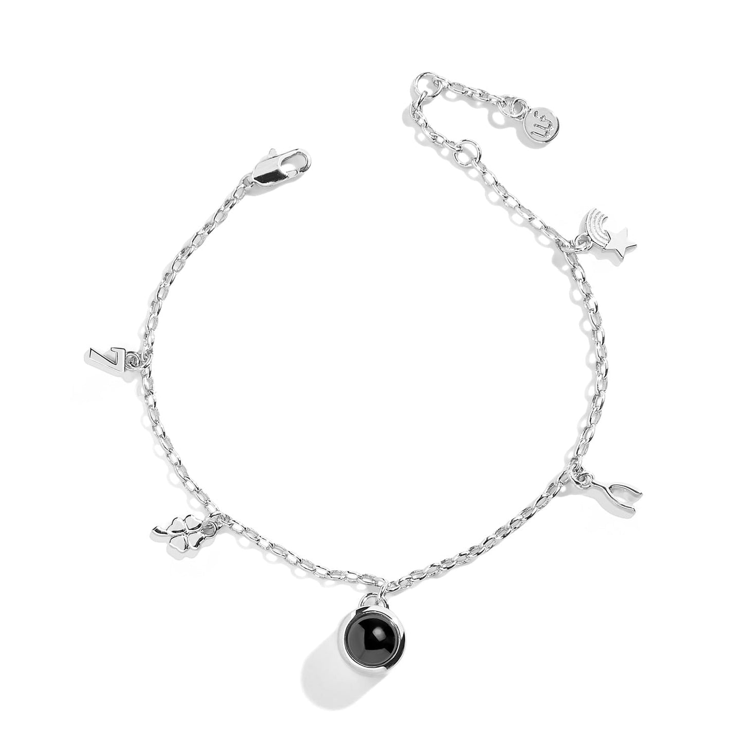 Personalized Mini Charm Photo Bracelet