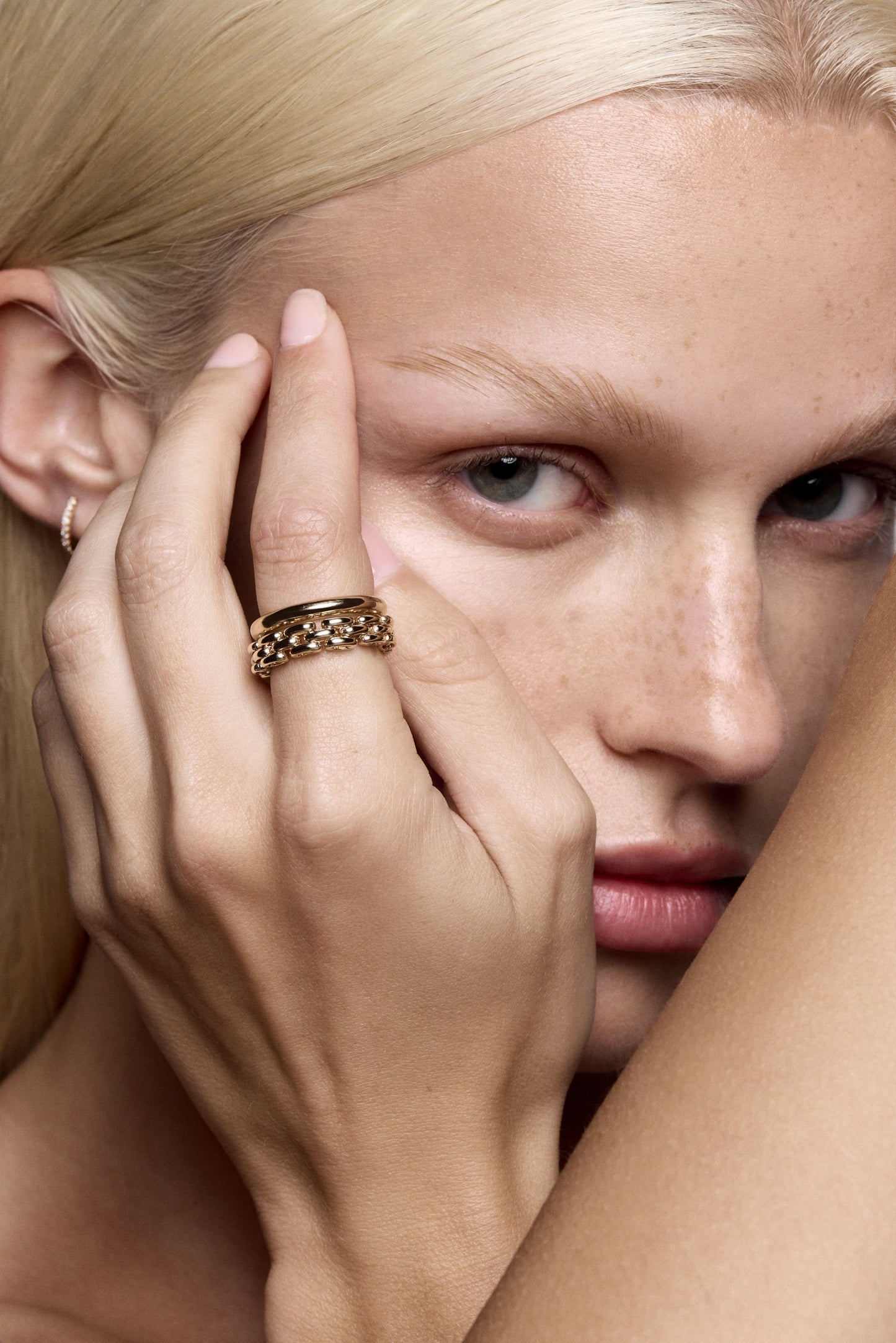 Margot Chain Ring | 9K Yellow Gold