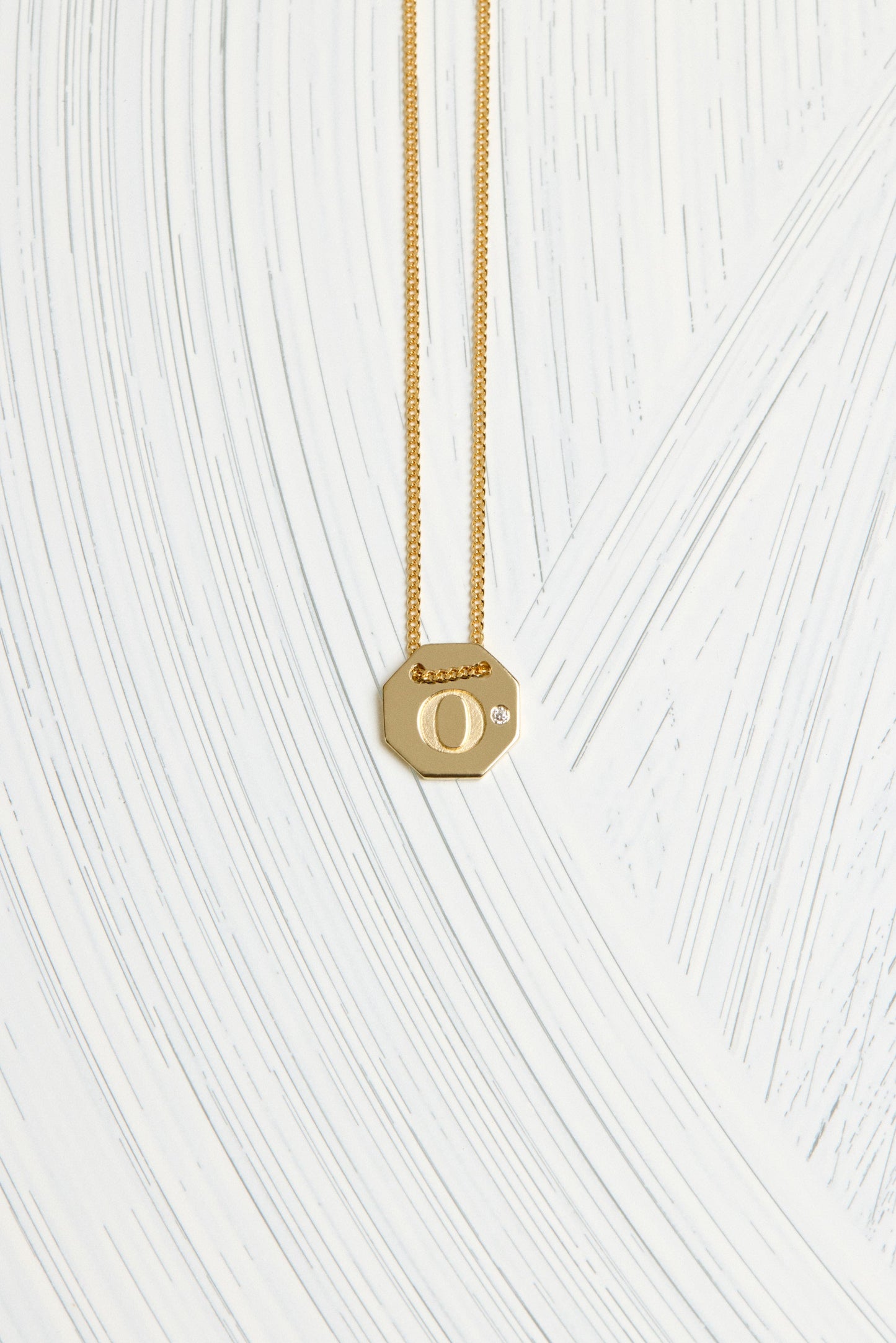 Letter Necklace | 9K Rose Gold