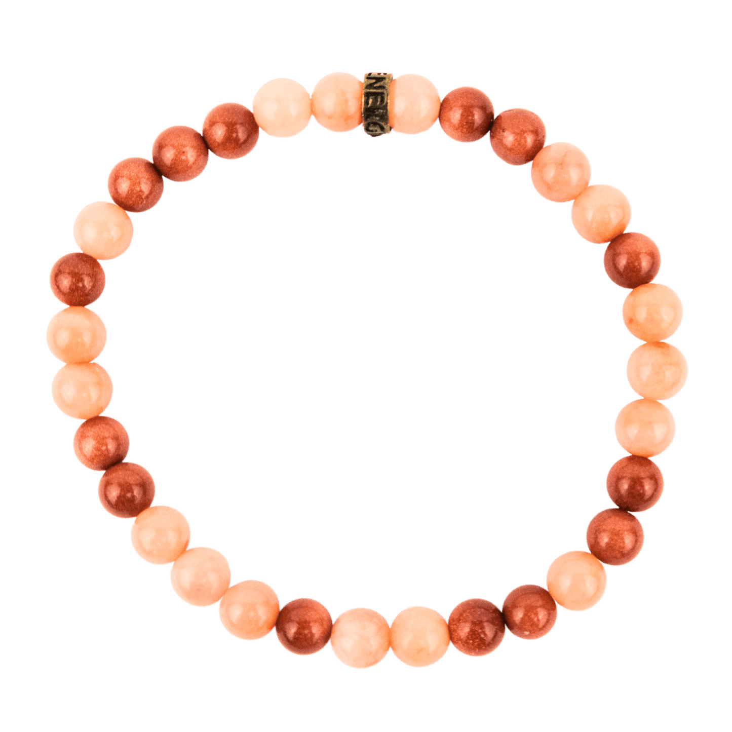 Pink Aventurine with Goldstone Bracelet