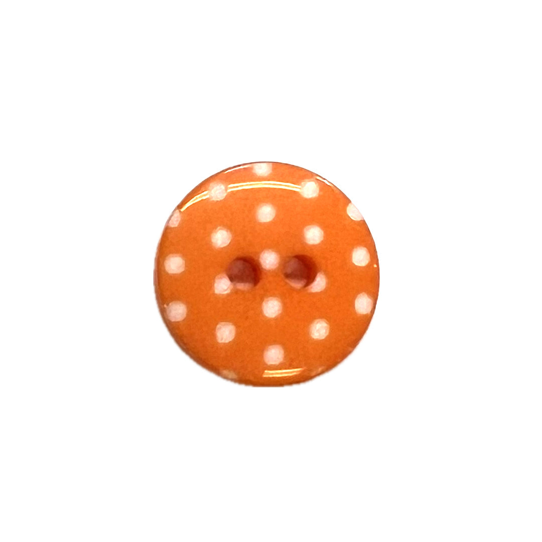 Orange & White Polkadots-14mm