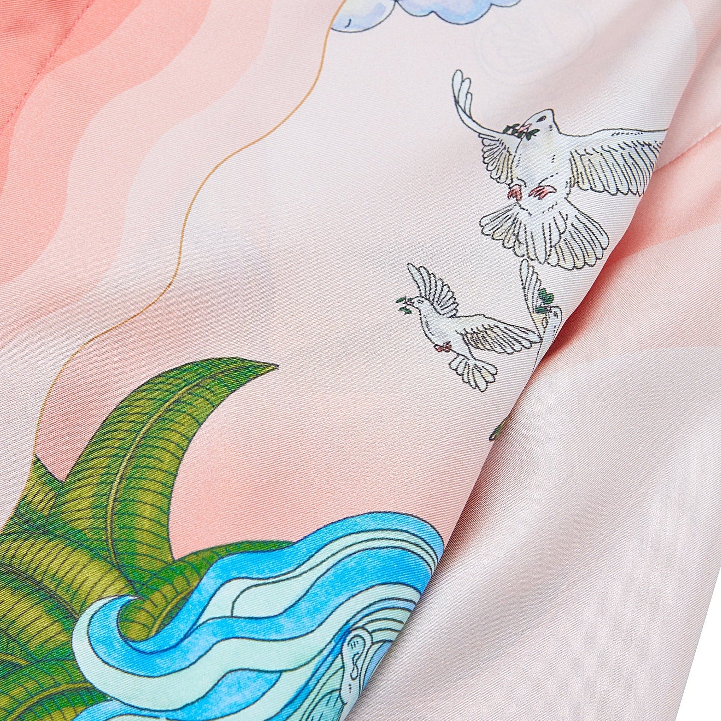 Paix et Amour Tennis Silk Shirt
