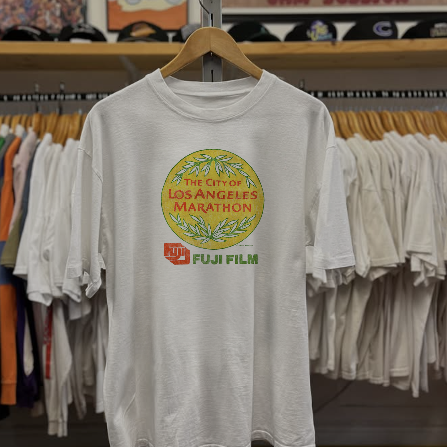 1990 Los Angeles Marathon Washed White Tee