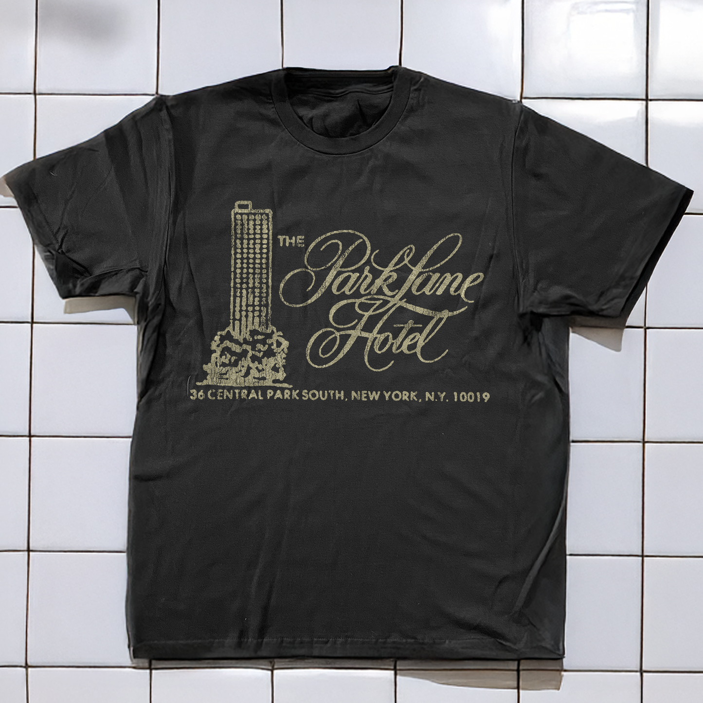 90s Park Lane New York Hotel Rare Washed White T-Shirt
