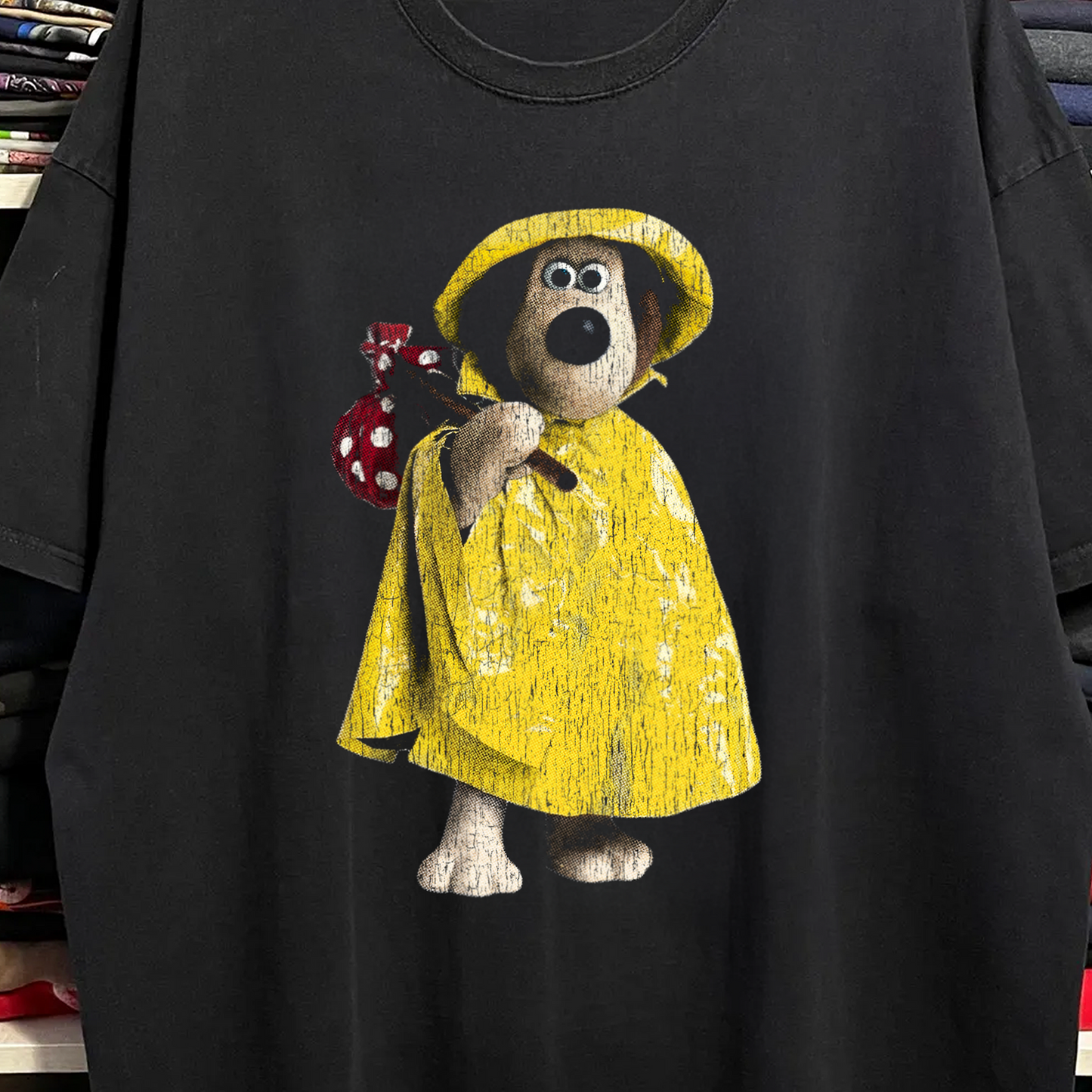Rare Gromit Raincoat Washed Black Tee