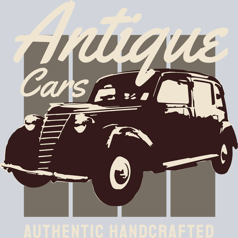 Antique Cars 2 - STK00277 (DTF Transfers)