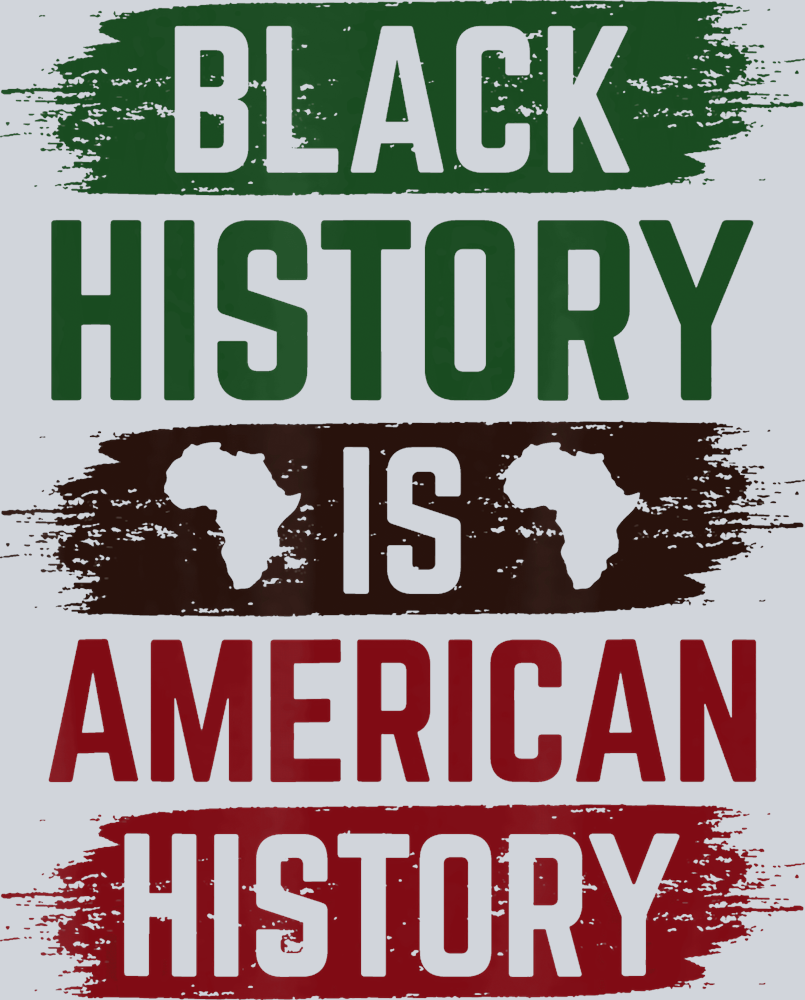 Black History Is American History Green Red Paint - STK00725 (DTF Transfers)