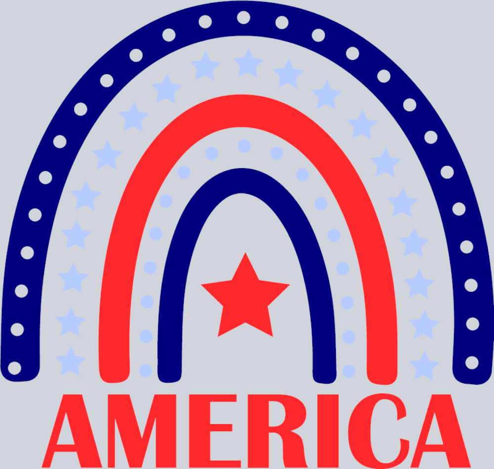 America Rainbow - STK00147 (DTF Transfers)
