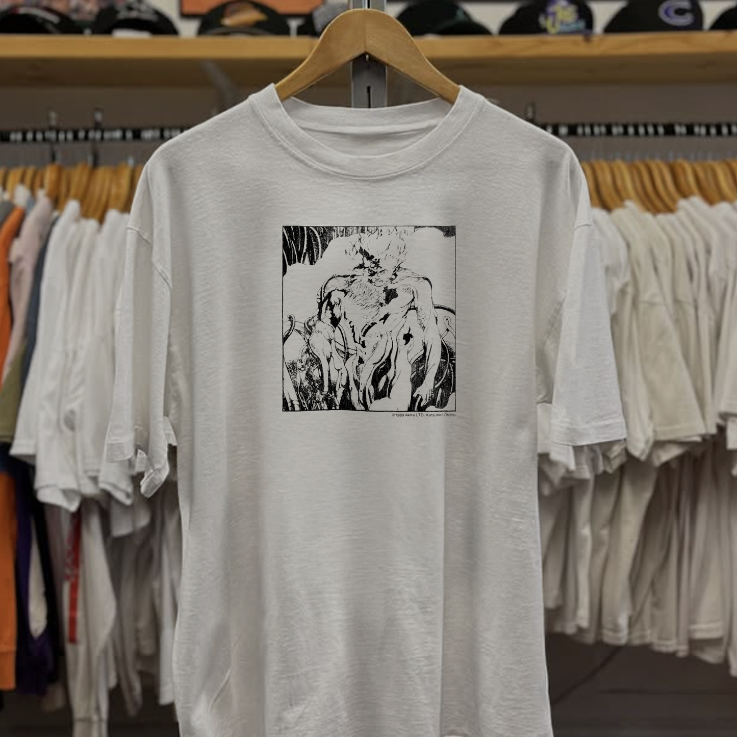 1989 Akira Washed White Tee